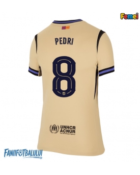 Barcelona Pedri Gonzalez #8 Tricou Fotbal Replică 2025-26 Femei Deplasare